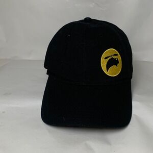 OTTO Hat M 18-536 Black Yellow Patch Graphic Baseball Cap Hook & Loop